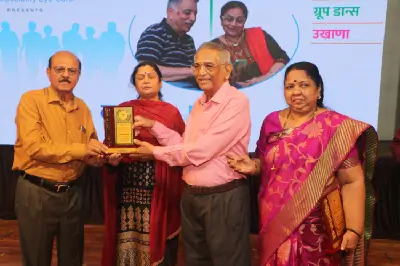 Ramkrishna Netralaya Sponsored the Jyeshthotsav event and Senior Citizens were felicitated by Dr Nitin Deshpande & Dr Suhas Deshpande.