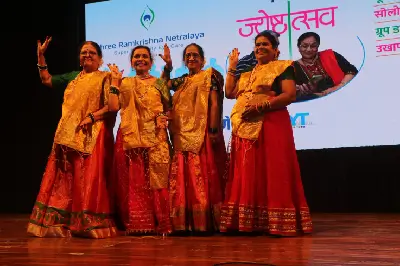 Ramkrishna Netralaya Sponsored the Jyeshthotsav event and Senior Citizens were felicitated by Dr Nitin Deshpande & Dr Suhas Deshpande.