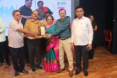 Ramkrishna Netralaya Sponsored the Jyeshthotsav event and Senior Citizens were felicitated by Dr Nitin Deshpande & Dr Suhas Deshpande.