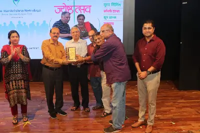 Ramkrishna Netralaya Sponsored the Jyeshthotsav event and Senior Citizens were felicitated by Dr Nitin Deshpande & Dr Suhas Deshpande.